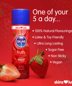 Skins Strawberry Water Based Lubricant – 5ml Foil