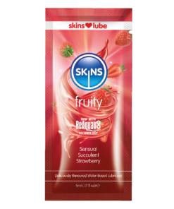 Skins Strawberry Water Based Lubricant - 5ml Foil