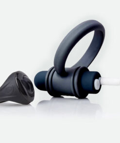 My Secret Screaming O Remote Control Vibrating Ring Set for him Rechargeable - Black
