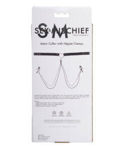 S&M Amor Collar with Nipple Jewelry