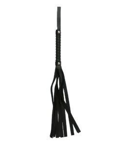 S&M Black Faux Leather Flogger