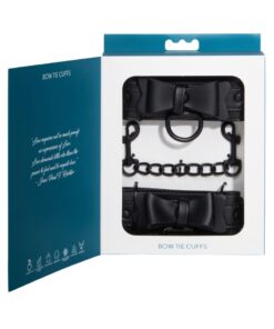 Sportsheets Sincerely Bow Tie Faux Leather Wrist Cuffs