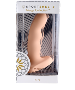 Sportsheets Merge Collection - Ren - 6" Solid Silicone G-Spot Dildo