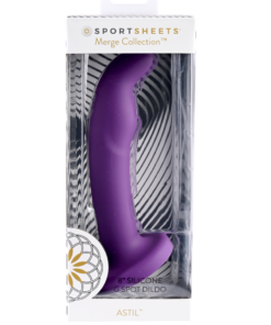 Sportsheets Merge Collection - Astil - 8" Solid Silicone G-Spot Dildo