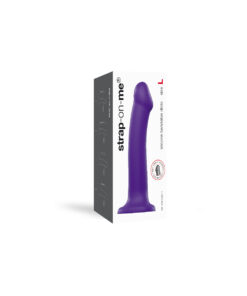 Strap On Me – Semi-Realistic Dual Density Bendable Dildo Purple – M