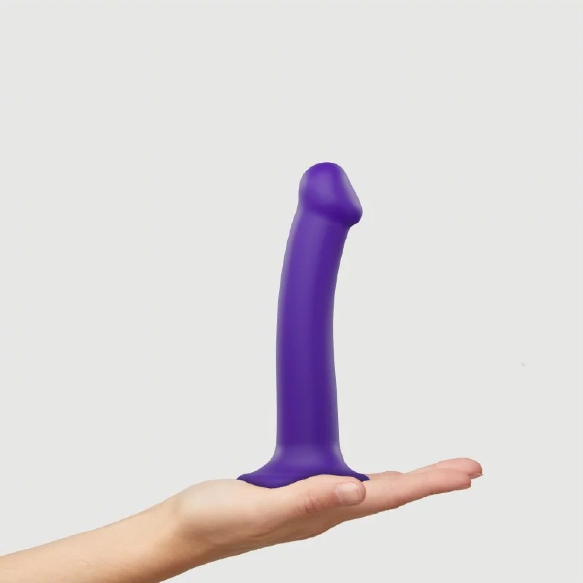 Strap On Me – Semi-Realistic Dual Density Bendable Dildo Purple – M