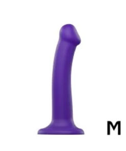 Strap On Me – Semi-Realistic Dual Density Bendable Dildo Purple – M
