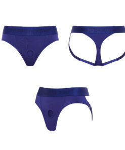 Strap On Me - Harness Lingerie Heroine - S - Blue