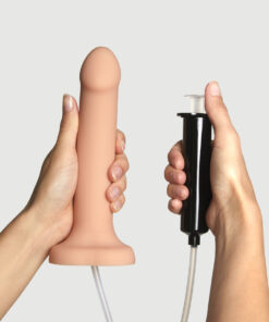 Strap On Me – Squirting Cum Dildo Semi-Realiste Vanilla – L