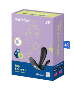 Satisfyer Top Secret+ App-Controlled Black Wearable Vibrator