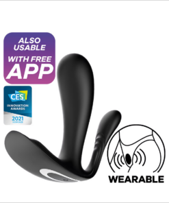 Satisfyer Top Secret+ App-Controlled Black Wearable Vibrator