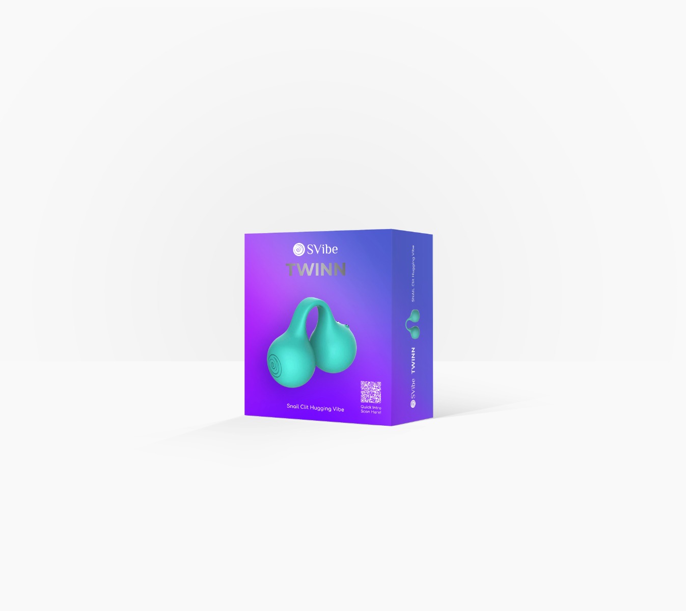 SVibe Snail TWINN Finger Vibrator – Teal (Tiffany) – APP