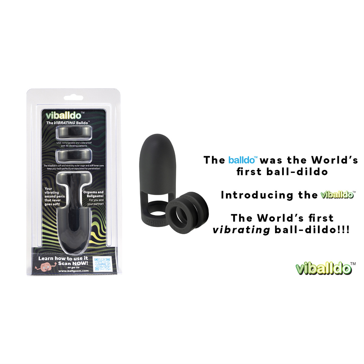 Balldo – Viballdo – Vibrating – Black