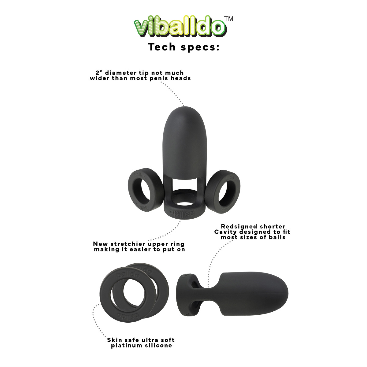 Balldo – Viballdo – Vibrating – Black