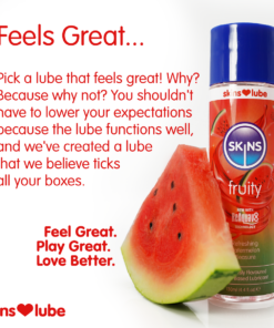 Skins Watermelon Water Based Lubricant 4.4 fl oz (130ml)