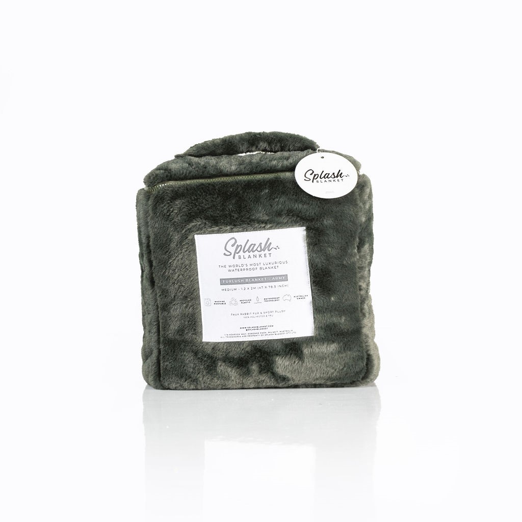 Splash Blanket – Furlush (NON bonded) – Army – Medium