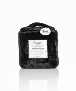 Splash Blanket – Furlush (NON bonded) – Black on Black – Medium