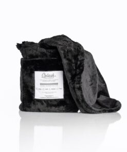 Splash Blanket – Furlush (NON bonded) – Black on Black – Small