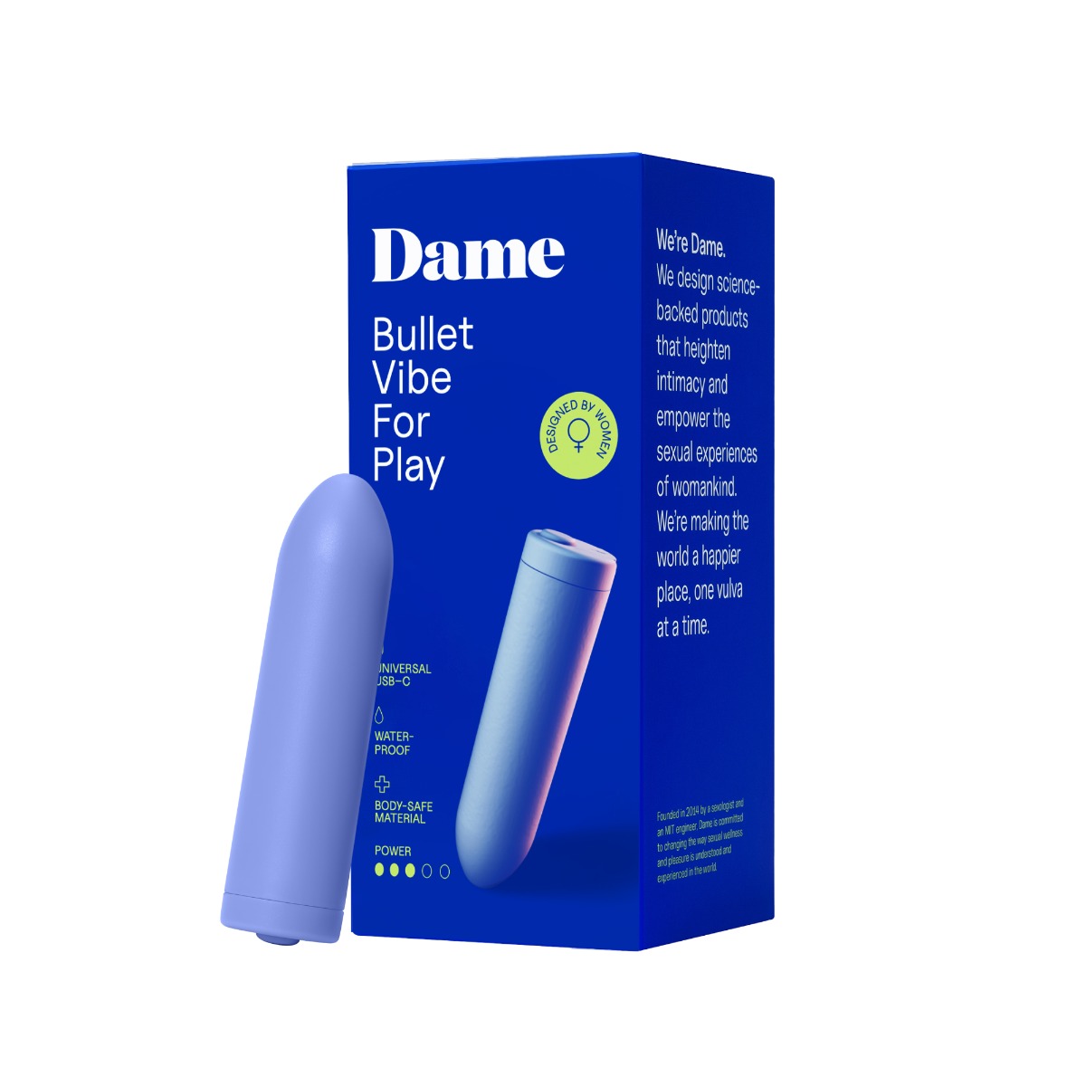 DAME – Zee Bullet Vibrator – Periwinkle